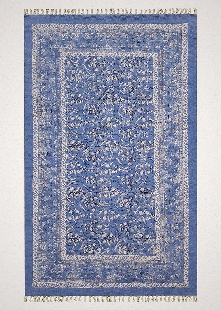 Area Rugs for Living Room Hand Block Printed Outdoor Patio Rug Carpet Entryway