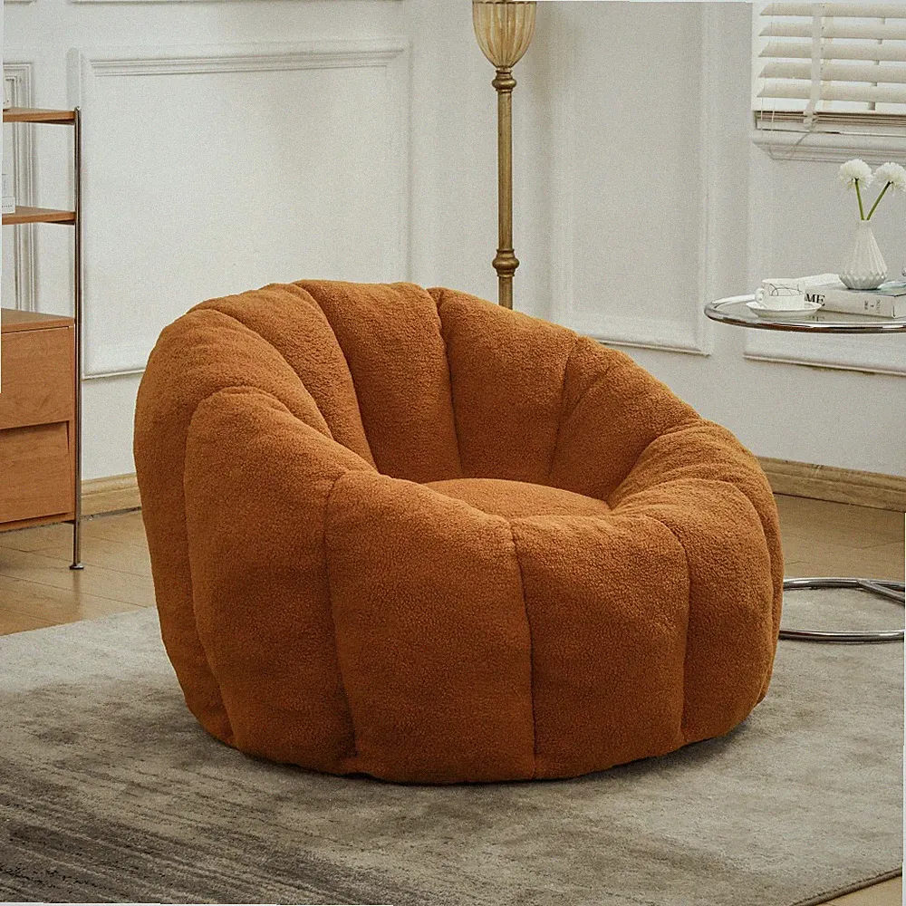 Beanbag Chair with Armrests, Filled with High-Density Foam