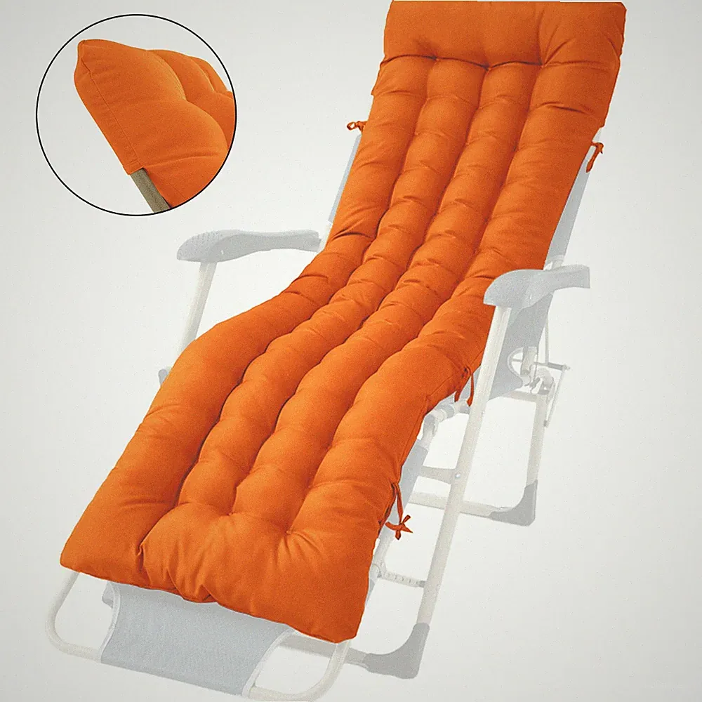 Overstuffed 5.7LBS Waterproof Chaise Lounge Cushion Thick Oxford Non-Slip Pad US