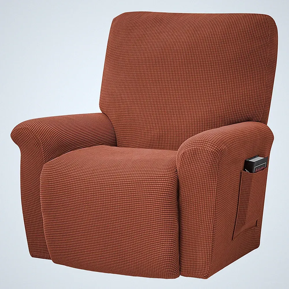 Recliner Cover Stretch Reclining Sofa Slipcover 4 Piece Soft Elastic Couch Co...