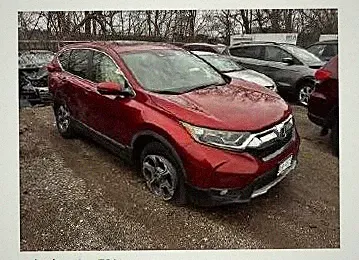 Used Left Door Mirror fits: 2017 Honda Cr-v power body color cap heated Canada m